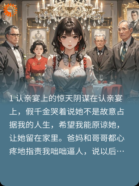 认亲宴上，假千金茶言茶语，我反手举报全家拐卖